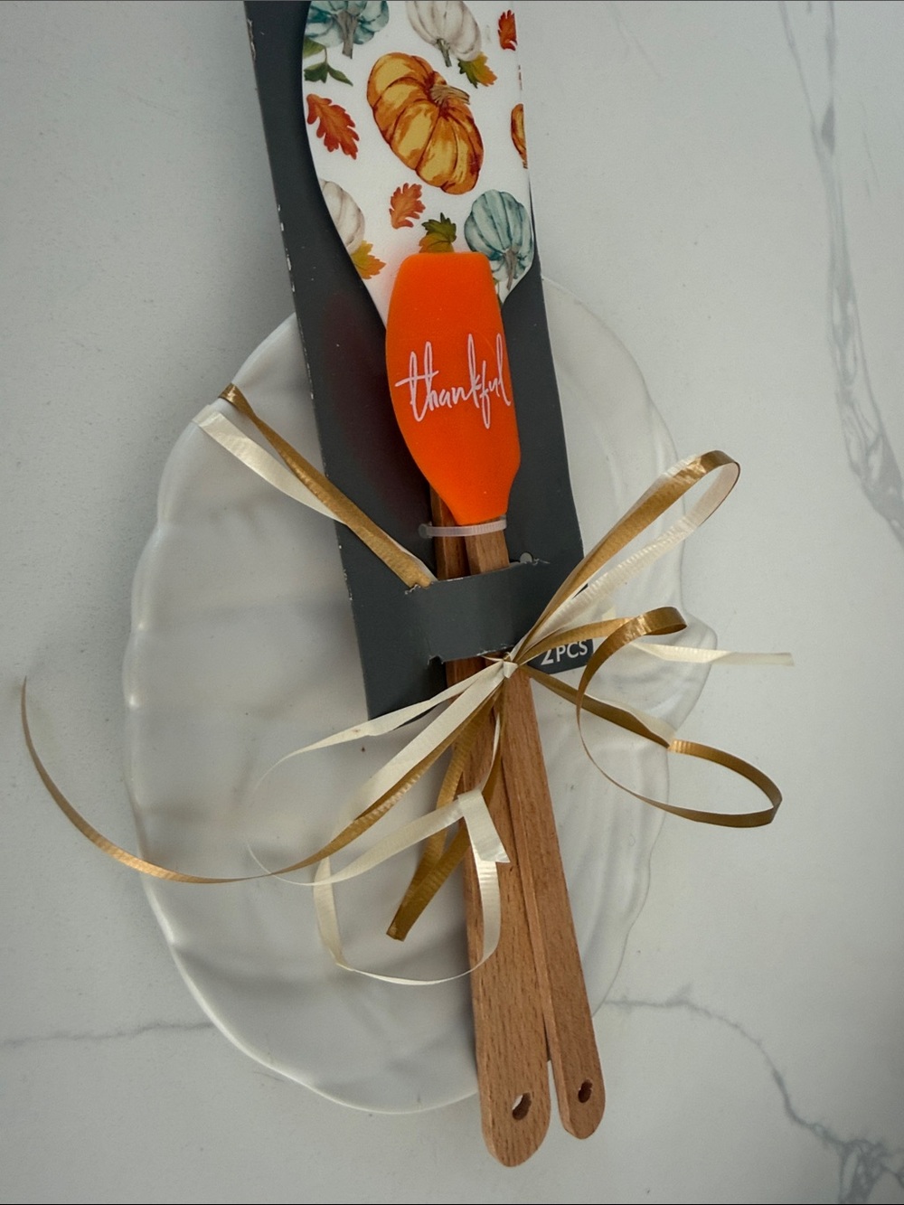 Thankful Pumpkin Silicone Spatula Set - Orange & Multicolor - Picture 3 of 3